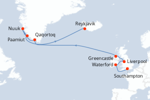 Itinéraire : Europe du Nord & Atlantique NE
