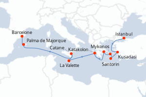 Itinéraire : Méditerranée & mers adjacentes