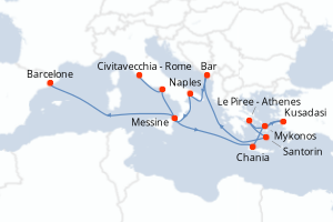 Itinéraire : Méditerranée & mers adjacentes