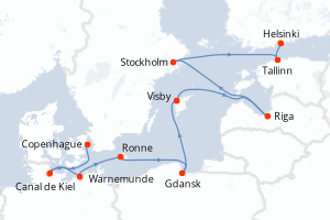 Itinéraire : Europe du Nord & Atlantique NE