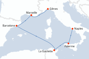 Itinéraire : Méditerranée occidentale