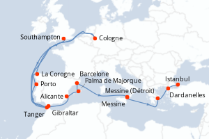 Itinéraire : Méditerranée & mers adjacentes