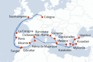 Itinéraire : Méditerranée & mers adjacentes