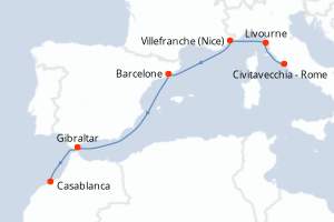 Itinéraire : Méditerranée & mers adjacentes