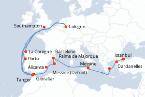 Itinéraire : Méditerranée & mers adjacentes