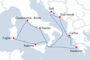 Itinéraire : Méditerranée & mers adjacentes