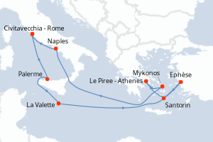 Itinéraire : Méditerranée & mers adjacentes