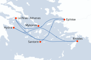 Itinéraire : Méditerranée & mers adjacentes