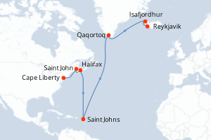 Itinéraire : Europe du Nord & Atlantique NE