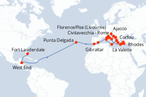Itinéraire : Méditerranée & mers adjacentes