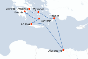 Itinéraire : Méditerranée & mers adjacentes
