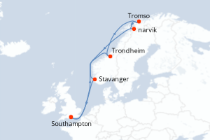 Itinéraire : Europe du Nord & Atlantique NE