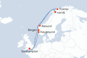 Itinéraire : Europe du Nord & Atlantique NE