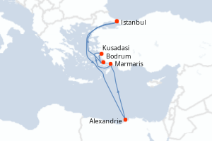 Itinéraire : Méditerranée & mers adjacentes
