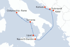 Itinéraire : Méditerranée & mers adjacentes
