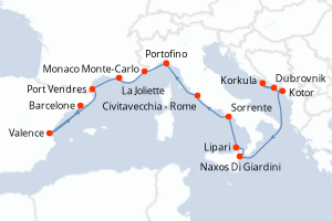 Itinéraire : Méditerranée & mers adjacentes