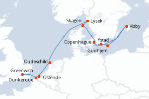 Itinéraire : Europe du Nord & Atlantique NE