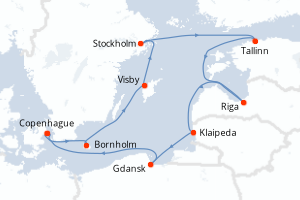 Itinéraire : Europe du Nord & Atlantique NE