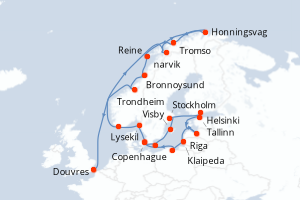 Itinéraire : Europe du Nord & Atlantique NE
