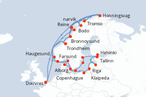 Itinéraire : Europe du Nord & Atlantique NE