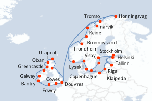 Itinéraire : Europe du Nord & Atlantique NE