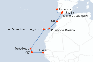 Itinéraire : Europe du Nord & Atlantique NE