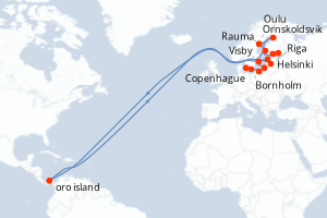 Itinéraire : Europe du Nord & Atlantique NE