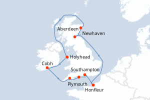 Itinéraire : Europe du Nord & Atlantique NE