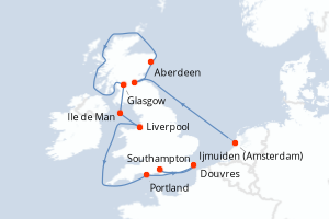 Itinéraire : Europe du Nord & Atlantique NE