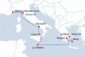 Itinéraire : Méditerranée & mers adjacentes