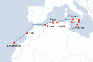 Itinéraire : Méditerranée & mers adjacentes