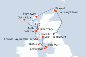 Itinéraire : Europe du Nord & Atlantique NE