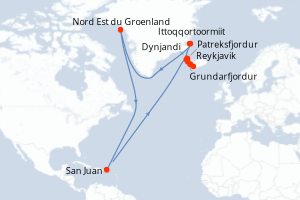Itinéraire : Europe du Nord & Atlantique NE