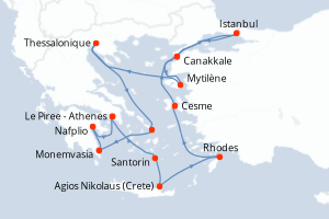 Itinéraire : Méditerranée & mers adjacentes