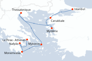 Itinéraire : Méditerranée & mers adjacentes