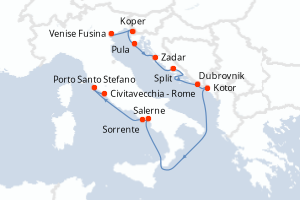 Itinéraire : Méditerranée & mers adjacentes