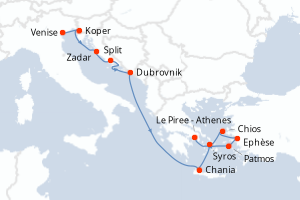 Itinéraire : Méditerranée & mers adjacentes