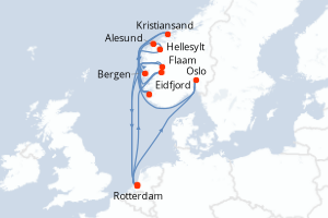 Itinéraire : Europe du Nord & Atlantique NE