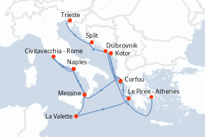 Itinéraire : Méditerranée & mers adjacentes