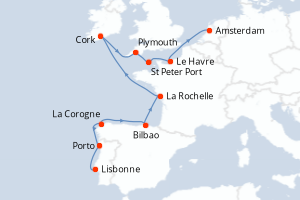 Itinéraire : Europe du Nord & Atlantique NE
