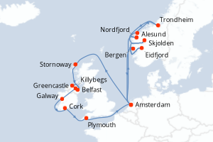 Itinéraire : Europe du Nord & Atlantique NE