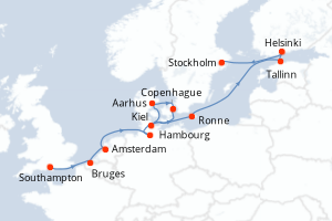 Itinéraire : Europe du Nord & Atlantique NE