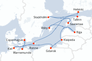 Itinéraire : Europe du Nord & Atlantique NE