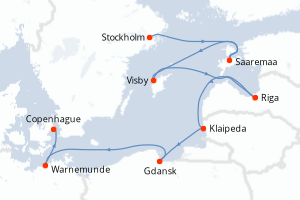 Itinéraire : Europe du Nord & Atlantique NE