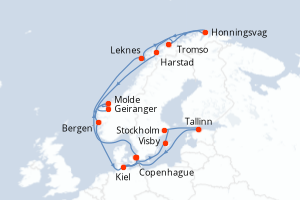 Itinéraire : Europe du Nord & Atlantique NE