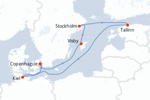 Itinéraire : Europe du Nord & Atlantique NE