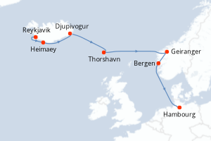 Itinéraire : Europe du Nord & Atlantique NE