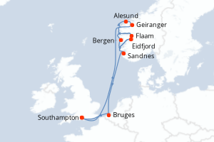Itinéraire : Europe du Nord & Atlantique NE