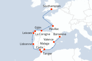 Itinéraire : Méditerranée & mers adjacentes