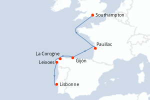 Itinéraire : Europe du Nord & Atlantique NE